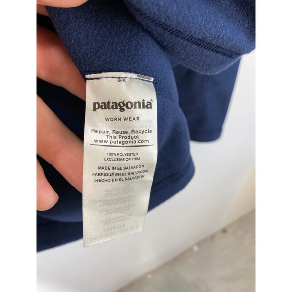 Patagonia Long Sleeve Solid 100% Polyester Sweater - Picture 7 of 8